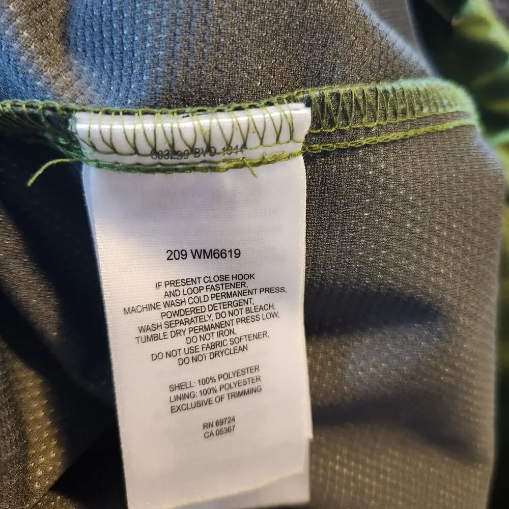 Columbia Titanium Interchange Mens XL FLAWS Green Brown Colorblock Shell Jacket